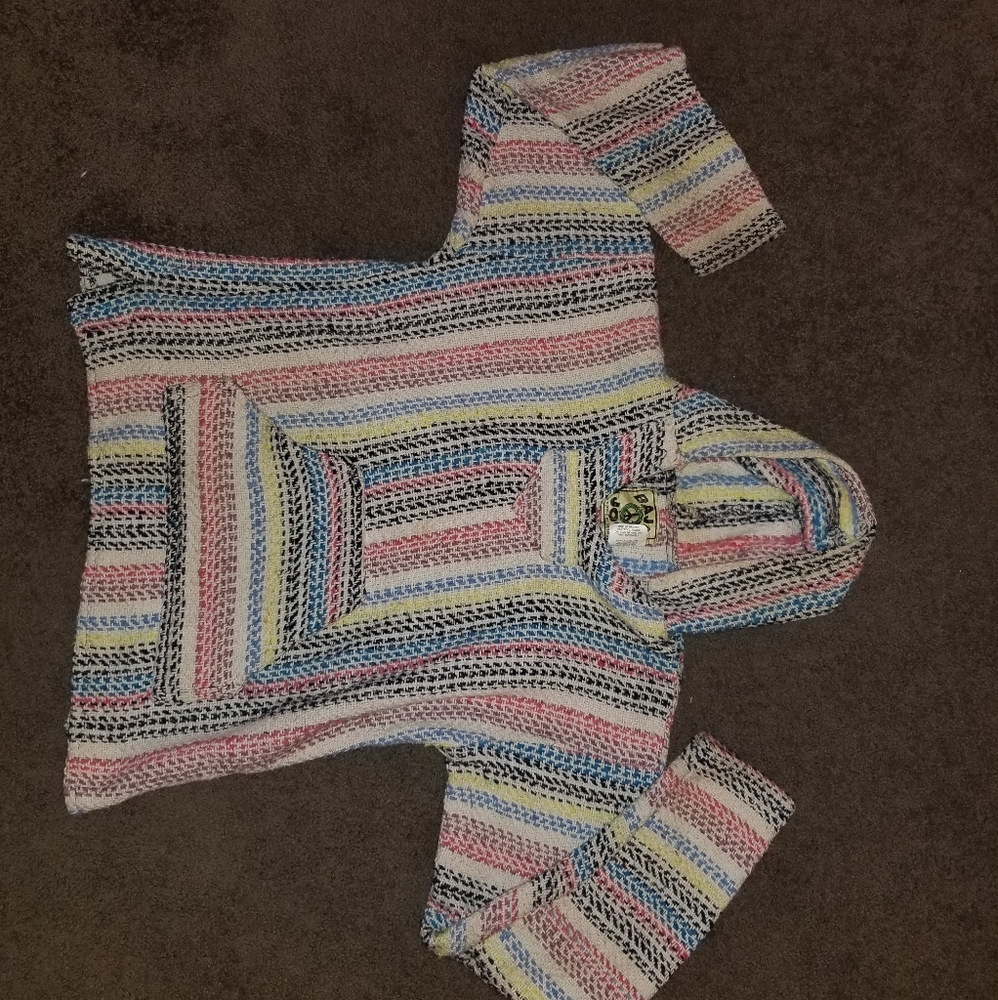 Baja poncho sweater